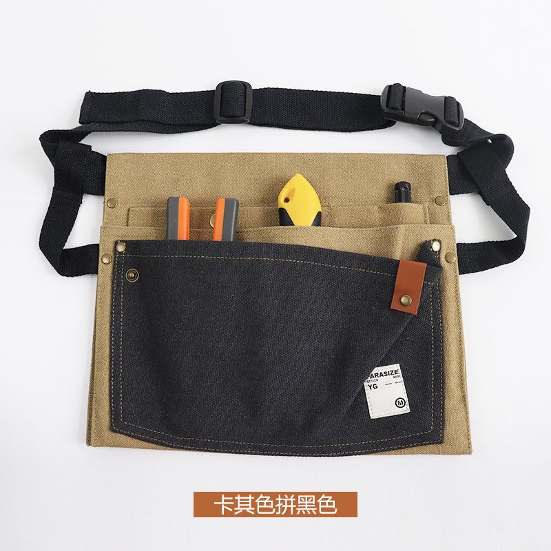Canvas Wear-Resistant Apron Fanny Pack, Special For Hydropower Carpentry, Portable Multi-Pocket Tool Storage Fanny Pack