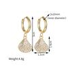 Atoztide Trendy Shiny Zircon Ocean Series Pendant Earring Women Stainless Steel Gold Color Multiple Styles Earring Jewelry Gift