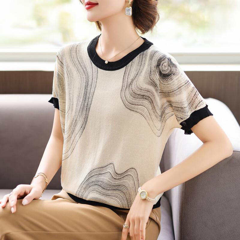 Women s Summer Loose Casual T-Shirt 3XL