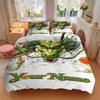 Fantasy Green Dragon Print Bedding Set Personalized Washable Custom 3Pcs Duvet Cover Pillowcases Soft Microfiber Home Bedroom Gift