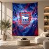 Decorative Tapestry,Ipswich Town Football Printed Wall Art, Lightweight Wall Hanging For Bedroom Background