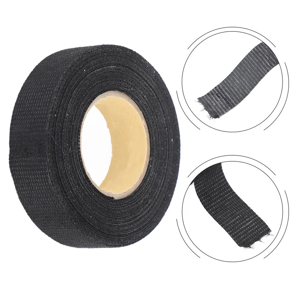 1PC 15M Heat-resistant Flame Retardant Tape Adhesive Cloth Electrical Tape For Car Cable Harness Wiring Loom Protection