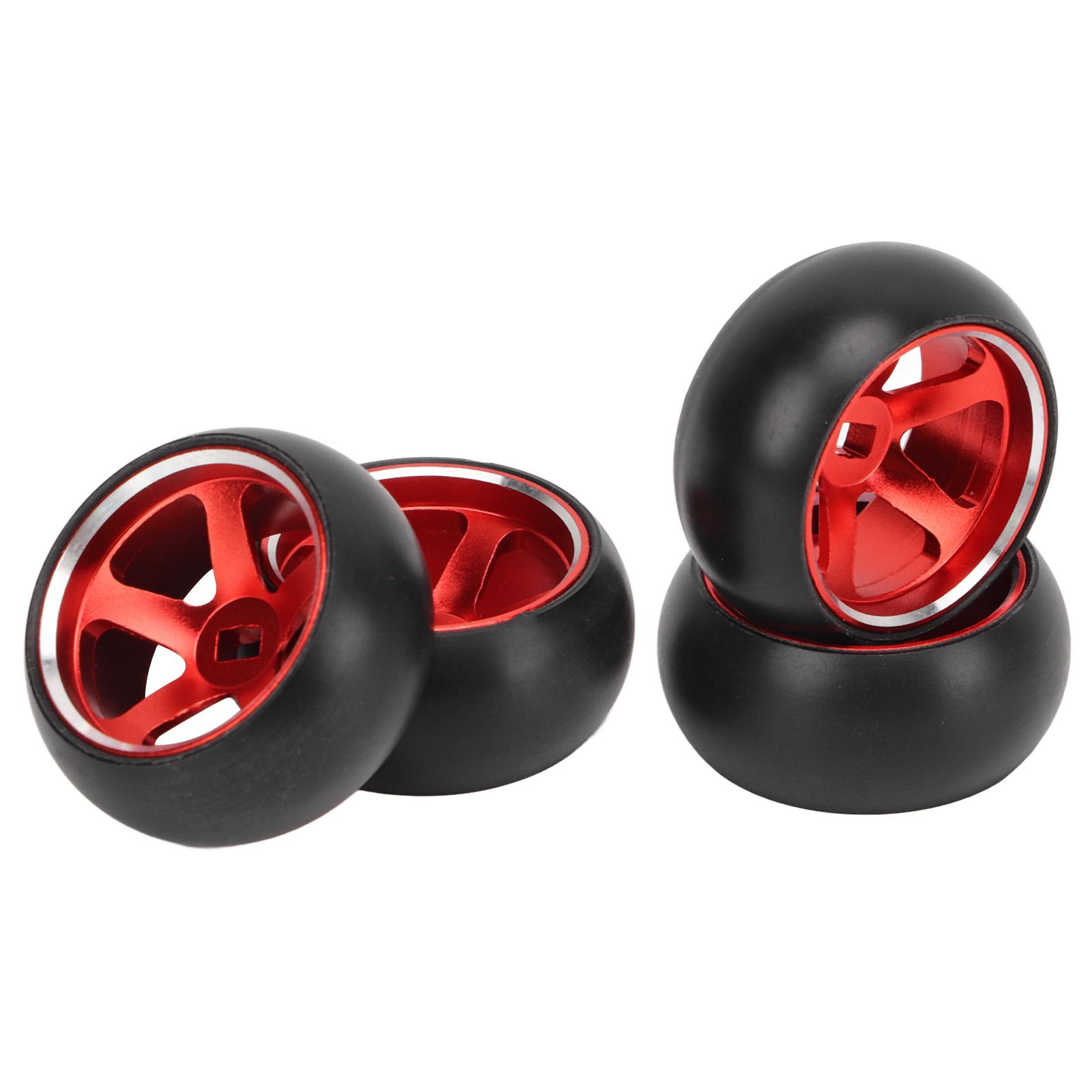 

4Pcs RC Car Tires and Rims for Wltoys K989 K969 P939 284131 1 28 Remote Control Car Red
