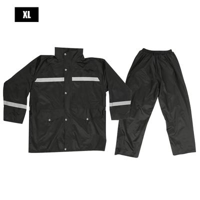 2 Stuks Reflecterende Regenjas Winddicht Regenbestendig Verkeer Wegdienst Veiligheid Regenjas Broek Pak(XL )