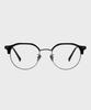 Deumeuaen A-Side 18 Titanium Browline Glasses