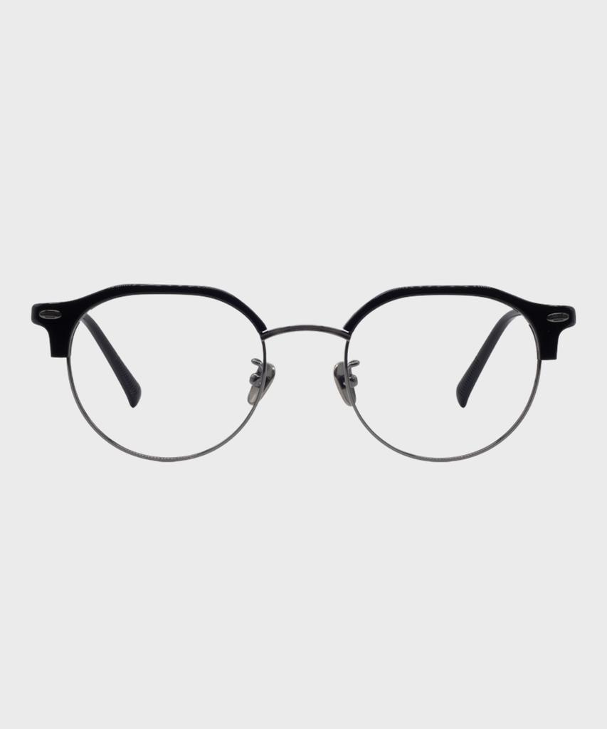 Deumeuaen A-Side 18 Titanium Browline Glasses