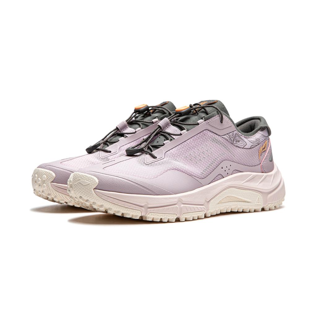 New LiNing Yijie Lite V3 Anti Slip Wear Resistant Low Top Hiking Shoes Women's Moonlight Purple AHTU002-1