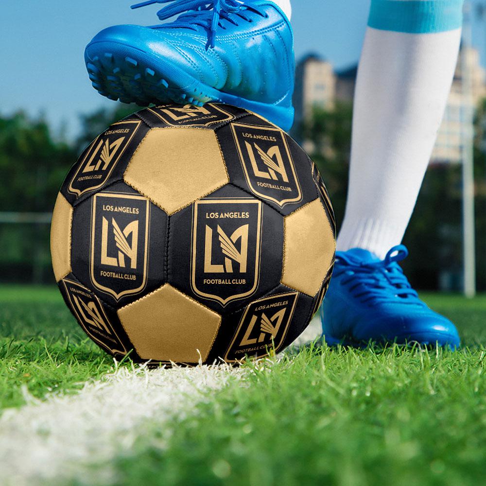 Los Angeles FC Football Club Indoor Size 5 Soccer Ball Colorful Machine Stitched PVC Competition Ready Durable High-Bounce