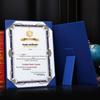 A4 Leather Self-Standing Award Certificate Case