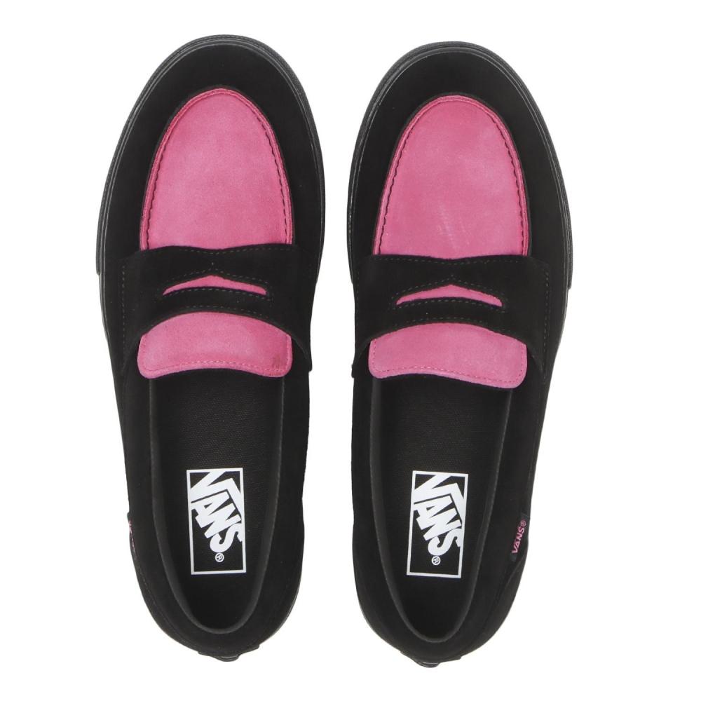 Vans Loafers Black Pink V196cf Nn Black Pink