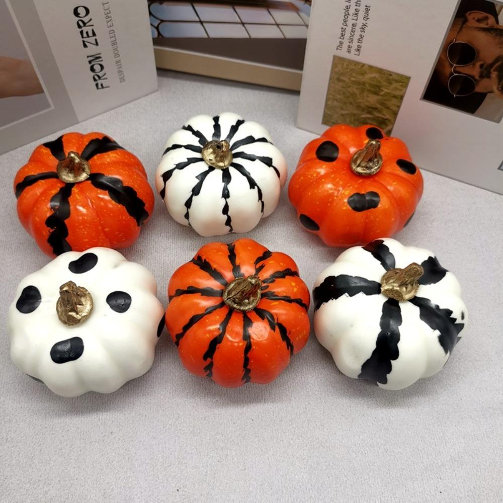 Halloween Artificial Pumpkin DIY Crafts Fake Pumpkin Simulated Pumpkin  Party Tray Decorations