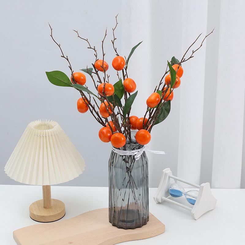 New Year Fortune Bucket: DIY Pomegranate, Persimmon & Apple Floral Arrangement with Foam Berries