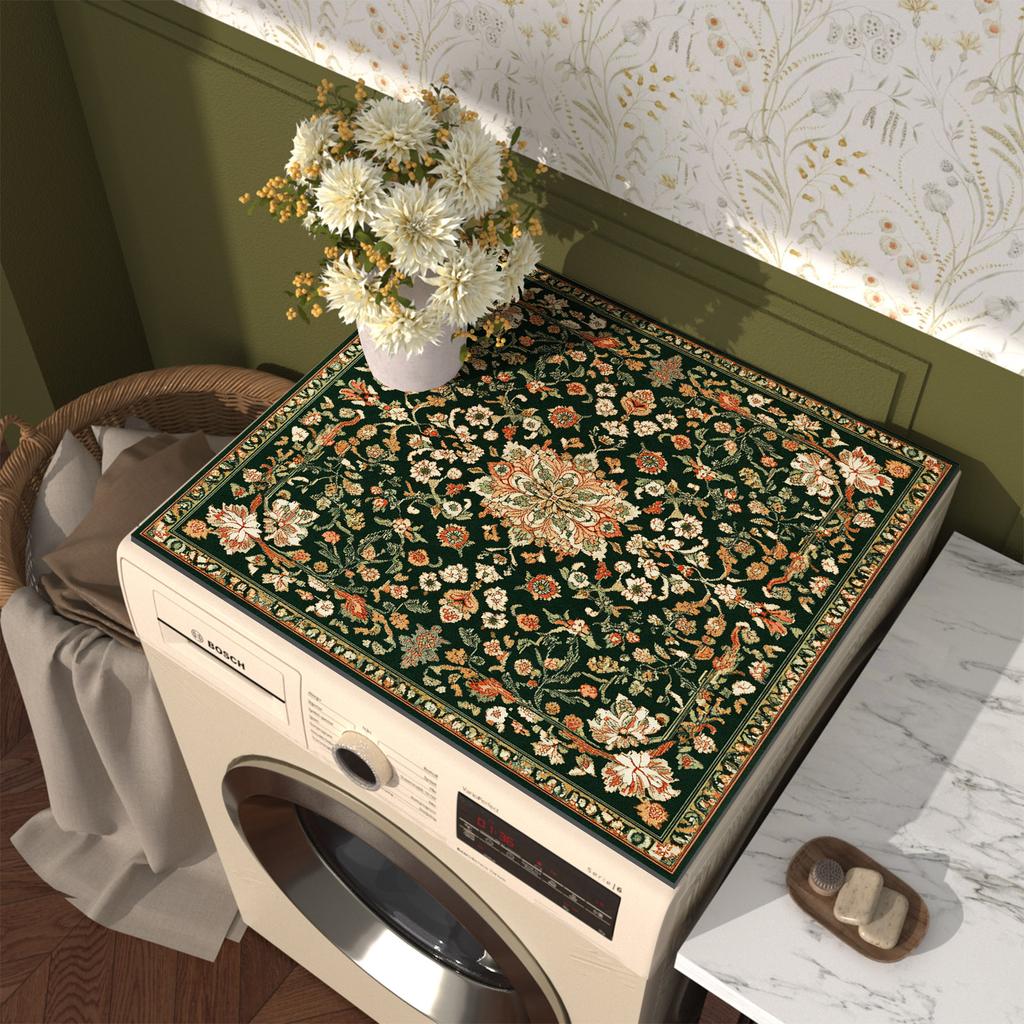 Washing Machine Cover Mat Washer Dryer Cover Refrigerators Dust Mat Pad Splash Proof Dry Anti Slip Pads Insulated Mats