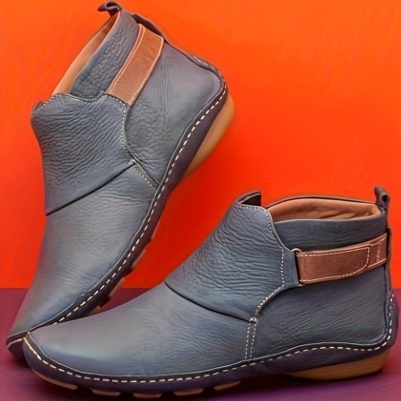 Stivaletti da Donna Verdi Sintetici Taglie Forti | Cinturini Regolabili in Velcro, Zip Laterale, Suola Rialzata, Punta Tonda, Stivali Casual per Tutte le Stagioni