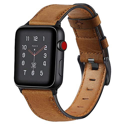 Strap for Apple watch band 44mm 40mm 45mm 41mm 49mm 38 42mm Retro Cow Leather correa bracelet iwatch series 7 6 3 SE Ultra 2 8 9