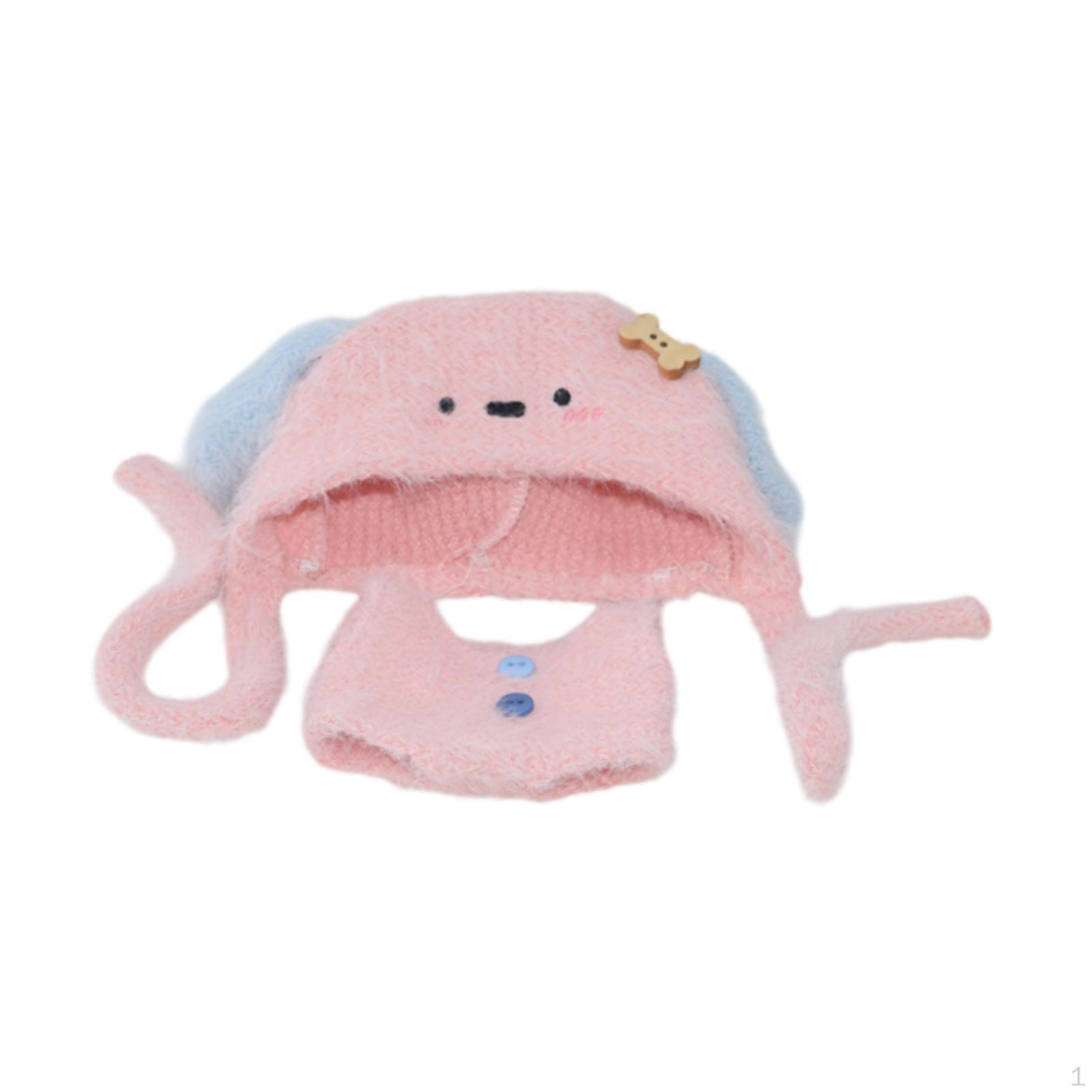 

2 шт. Кукольные штаны с подтяжками и шляпой, миниатюрная одежда, аксессуары, наряды, костюм для девочки ростом 6 дюймов розовый