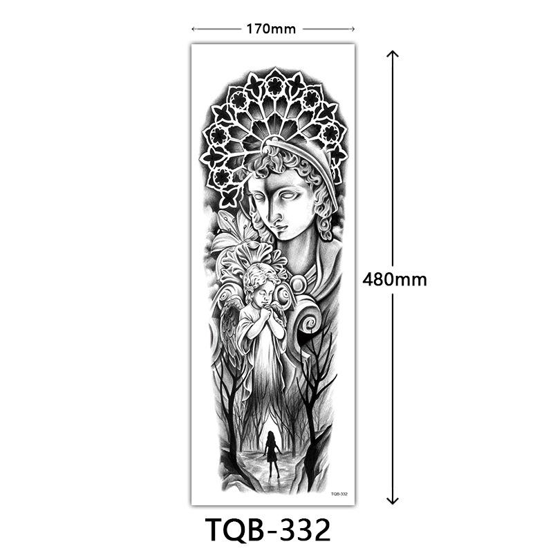 Full Arm Tattoo Sticker, Full Arm Big Picture Tattoo Sticker, Flower Arm Tattoo Sticker Tattoo