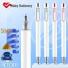 Hobby GP2830 Silent Gel Pen, 0.5 Bullet Tip, Black/Red