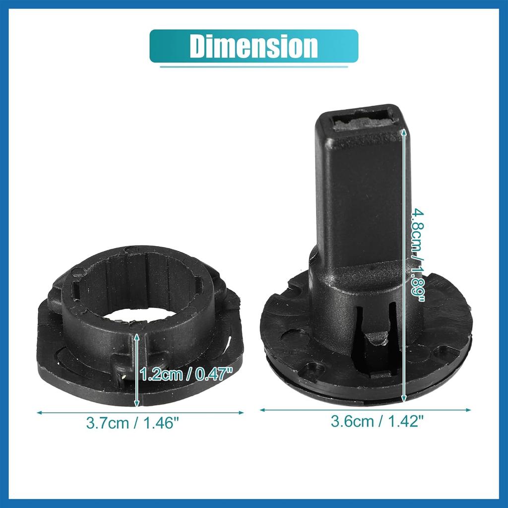2 Set Upper Radiator Mount Bushing Bracket with Support Sleeve for BMW 228i 2014-2016 No.17117596922/17117596923 Item Replacement