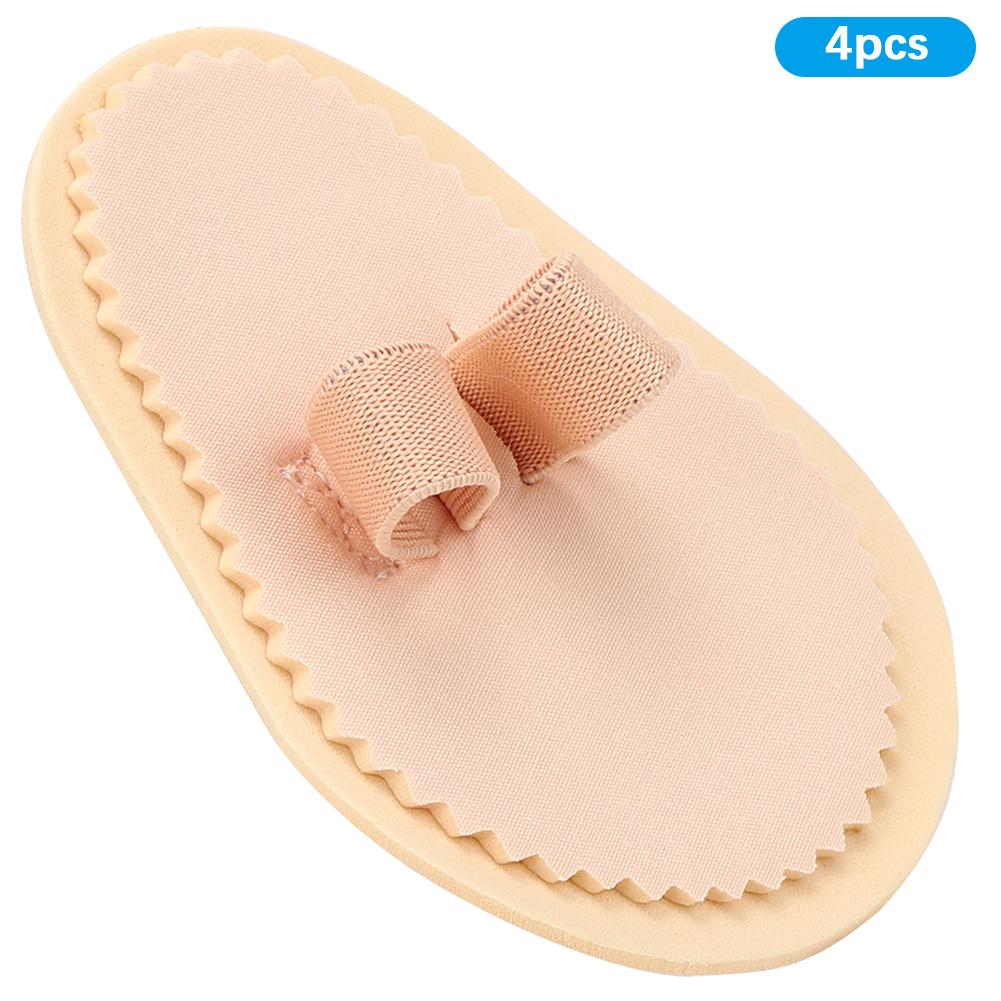 4pcs Toe Straightener Separators Protector Bunion Splint Corrector Toe Spacer Cover Guard2 Hole