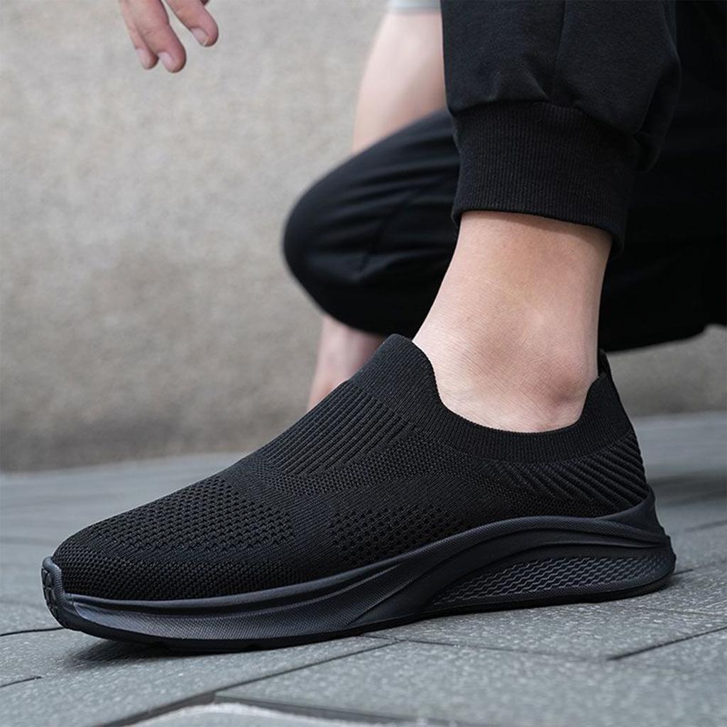 Men's Casual Low-Top - Mesh Knit Shoes Breathable and Lightweight