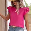 Women's Spring and Summer Temperament Round Neck Short Sleeve Tops