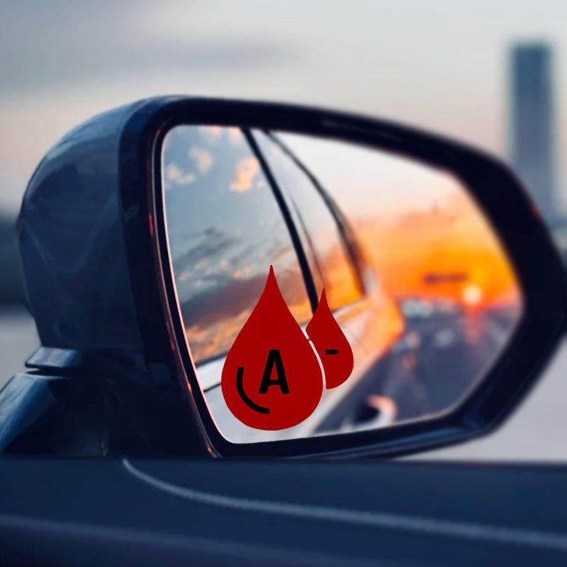 Cool Blood Type Graphic Sticker, Red Blood Drop Waterproof Vinyl Decal, Perfect for Motorcycle Car Helmet Bike Laptop Ornament