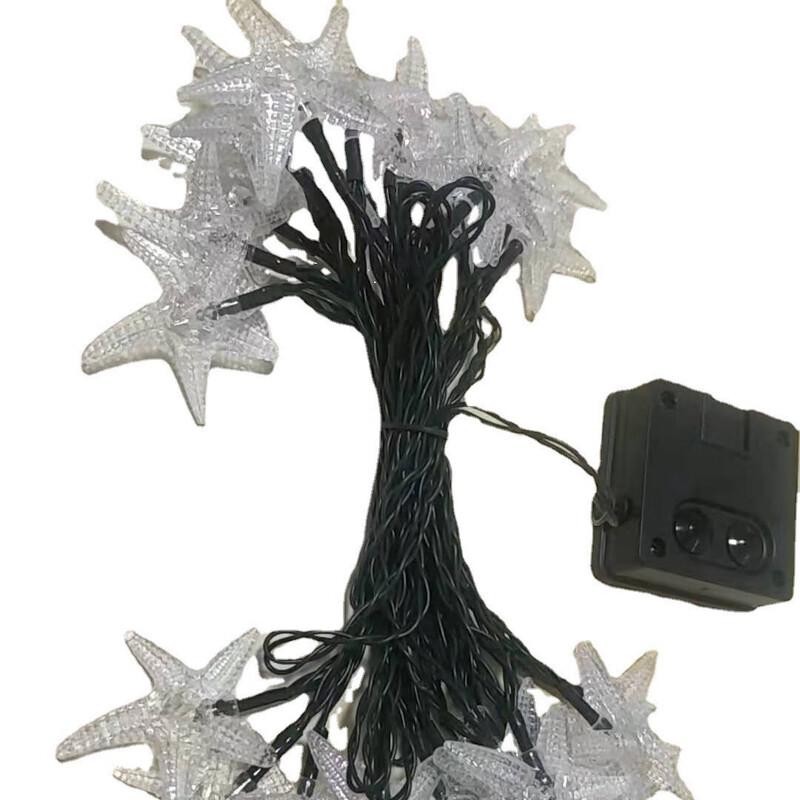 Solar Powered LED Starfish String Lights