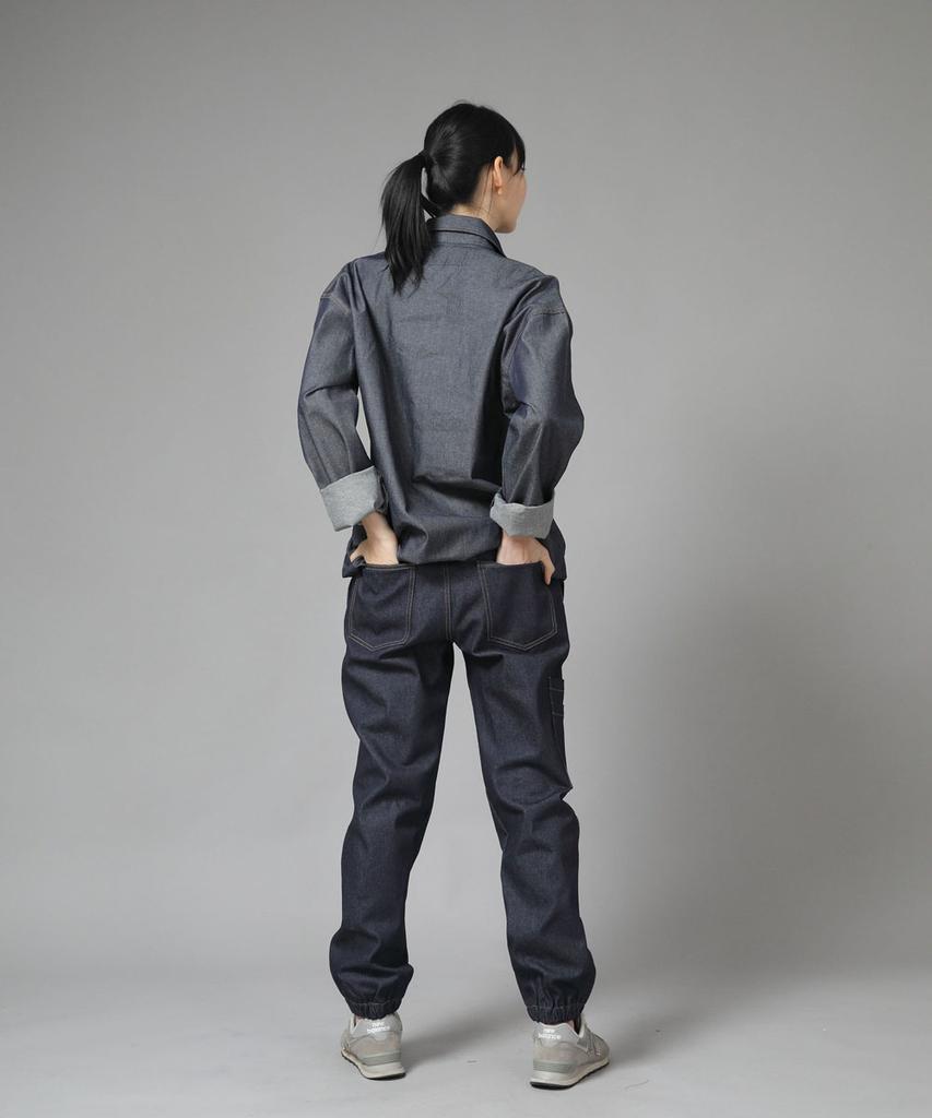 Seinteukeulu Wrinkle Pocket Anorak Shirt Wpa-413 Denim Light Indigo