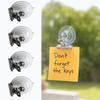 4Pcs Transparent Suction Cup Clip Detachable Suction Cup Clamp Windshield Ticket Clip  Glass Surface