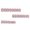 European Square Wearable Classic French White Edge Glitter Nails - Hot Selling Simple Nail Art Tips