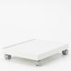 MUJI Polypropylene File Box Lid with Caster White 44902868 Standard, Attachment, Gray,