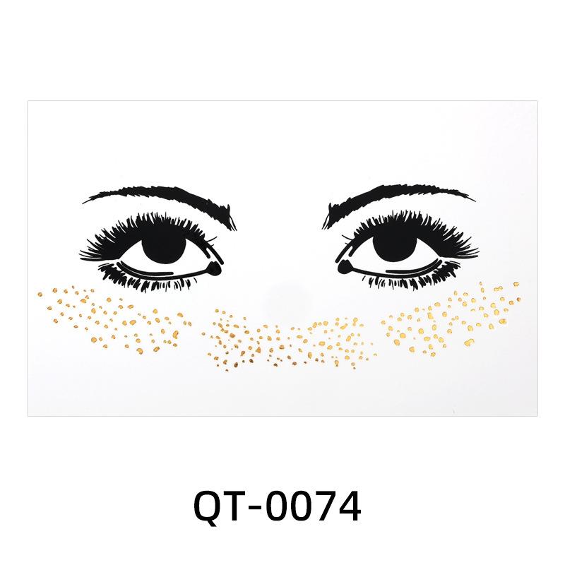 

Красота Наклейка Тату Наклейка Мультяшная Водонепроницаемая Бронзирующая Веснушка Тату Наклейка 93 * 153MM (die)