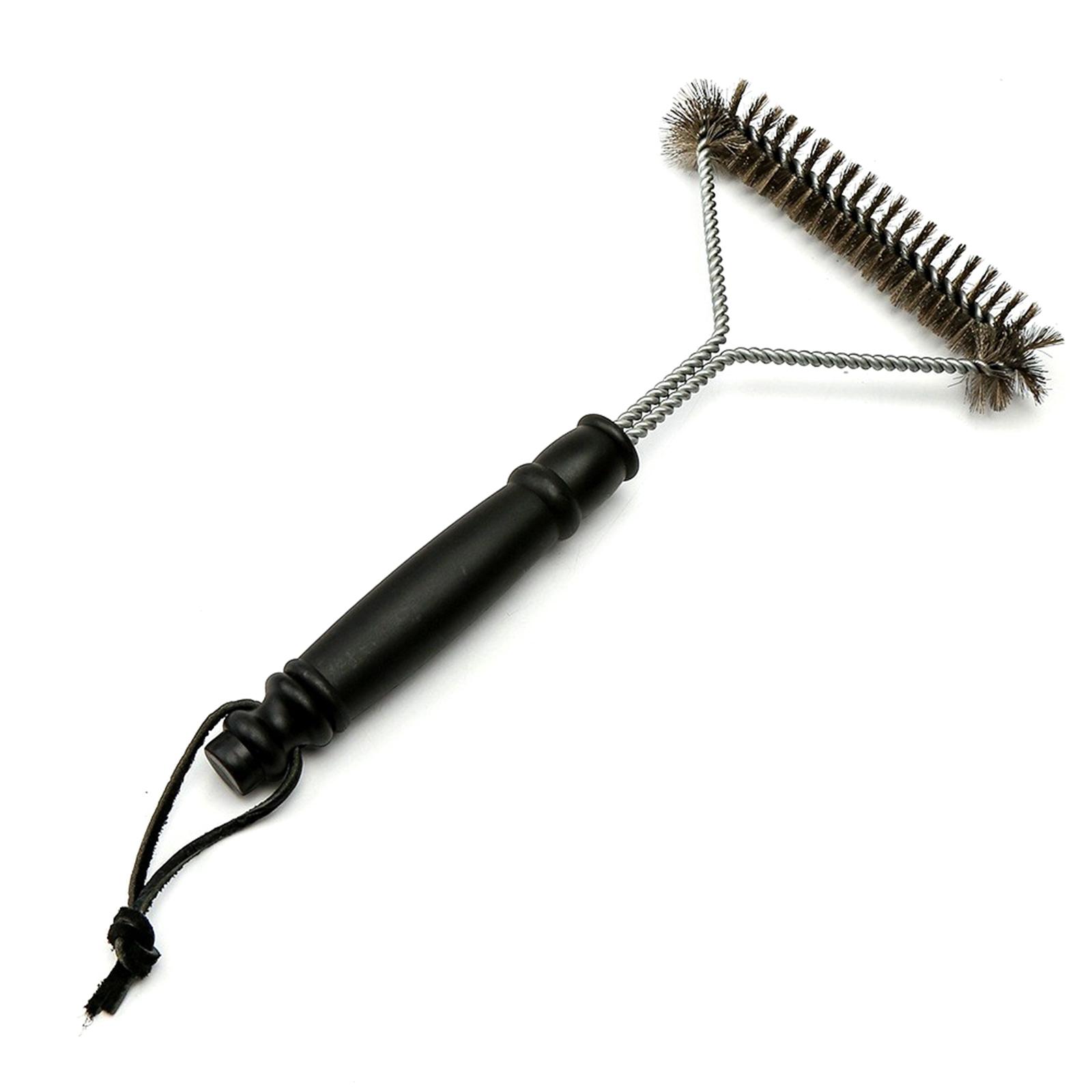 Steel Wire Barbecue Grill Wire Brush with Long Handle for Grill Cleaning, BBQ Grill Cleaning Brush Barbecue Steel Brush 1