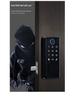 Smart WiFi Graffiti Lock: Electronic Deadbolt for Wooden Doors with Fingerprint, Key Card, and Password Access