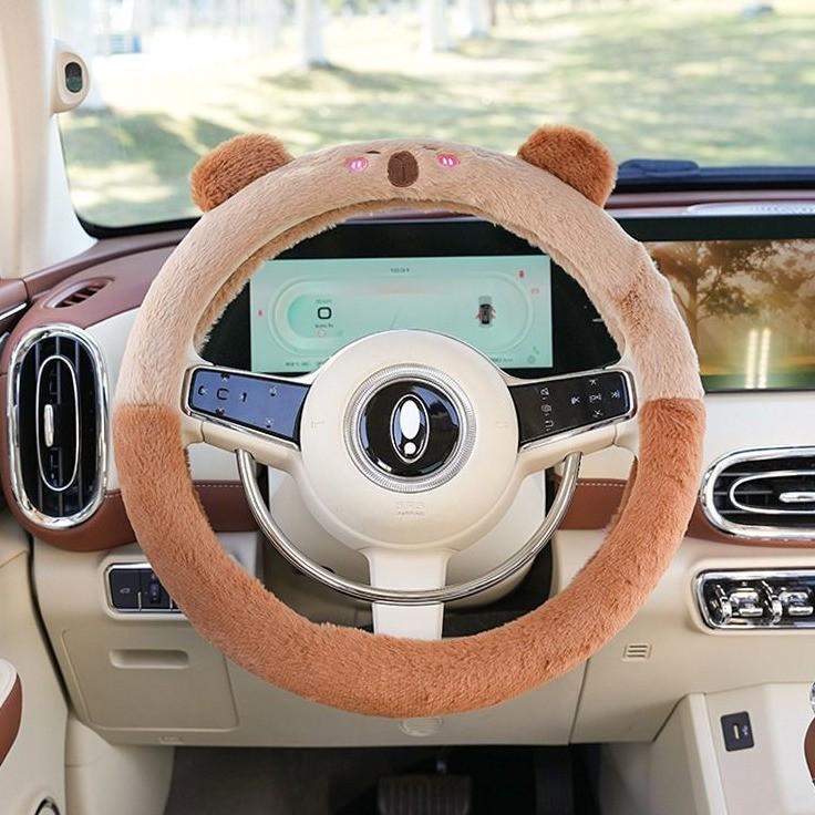 Cartoon Capybara Car Tissue Box - Seat Back Hanging Style Interior Decoration