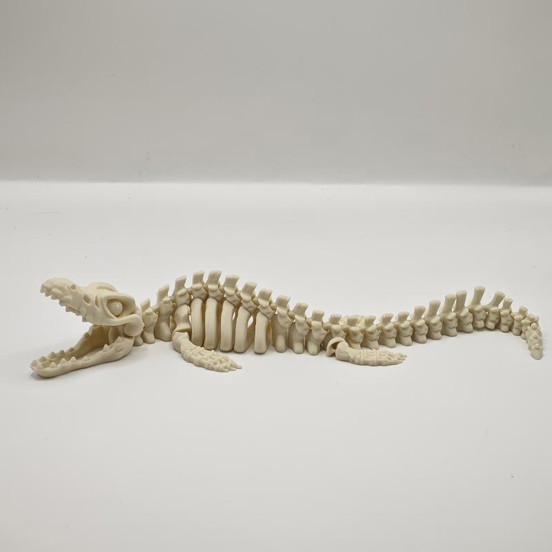 1pc Champsaurus Skeleton Aquarium Dinosaur Fossil Decoration Figurine Large Dinosaur Skeleton Model Gardening Accessories
