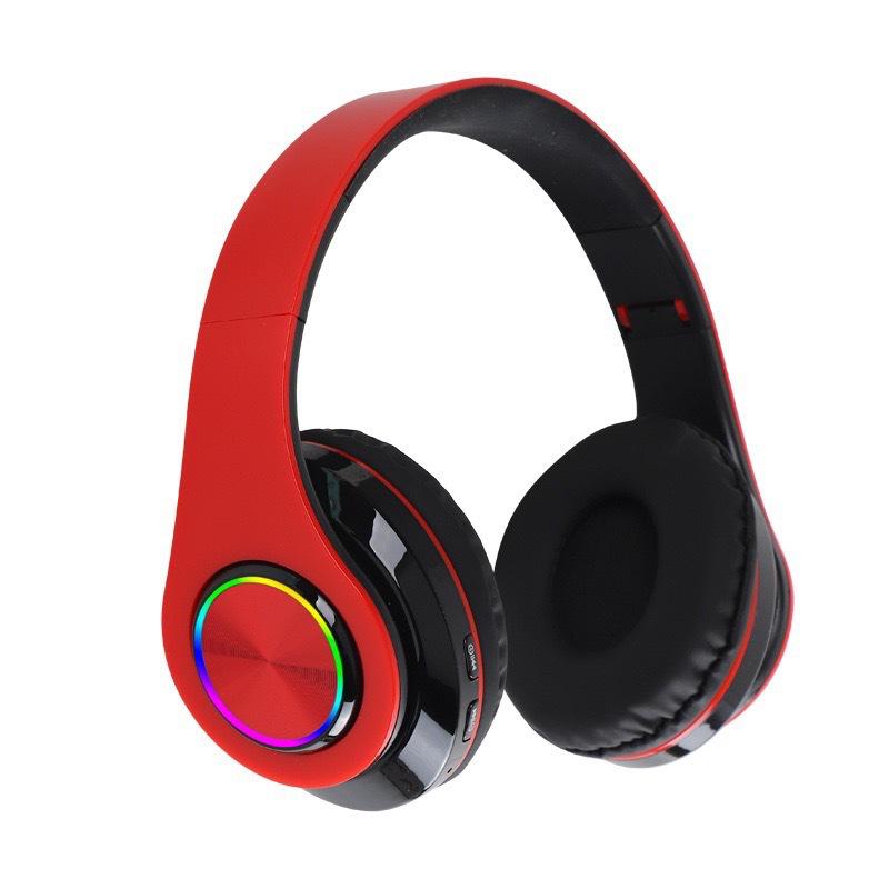 Grenzüberschreitendes, leuchtendes, faltbares, am Kopf montiertes kabelloses Bluetooth-Headset B39 mit starkem Bass