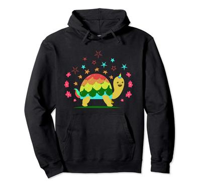Turtle Unicorn Turtlecorn Rainbow Turtle with Horn Uniturtle Hoodie