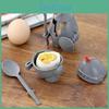 Cup Knight Egg Holder Boiled Design Easy To Clean Reusable Hard Plastic Egg Holder With Spoon Kids Toys