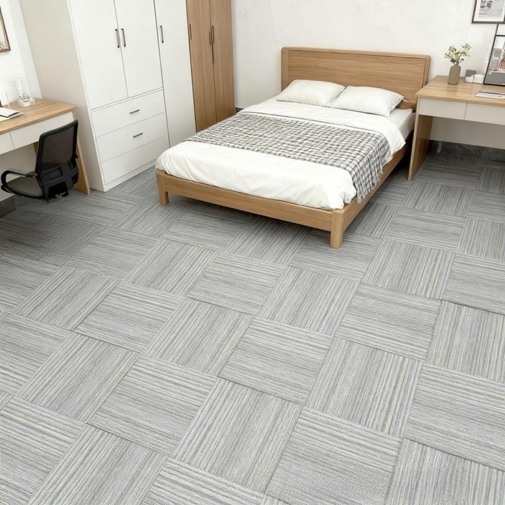 Waterproof PVC Floor Tile Imitation Carpet Texture Wall Floor Decal Living Room Dressup