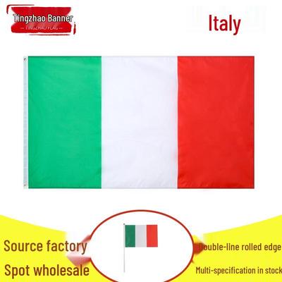 Bandiera Italiana in Poliestere 90x150cm, 3x5ft, Disponibile.