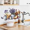 Self-adhesive Wall Stickers Flowers Bread Kitchen Utensils Butterfly for Restaurant Kitchen Dining Room Home Decor