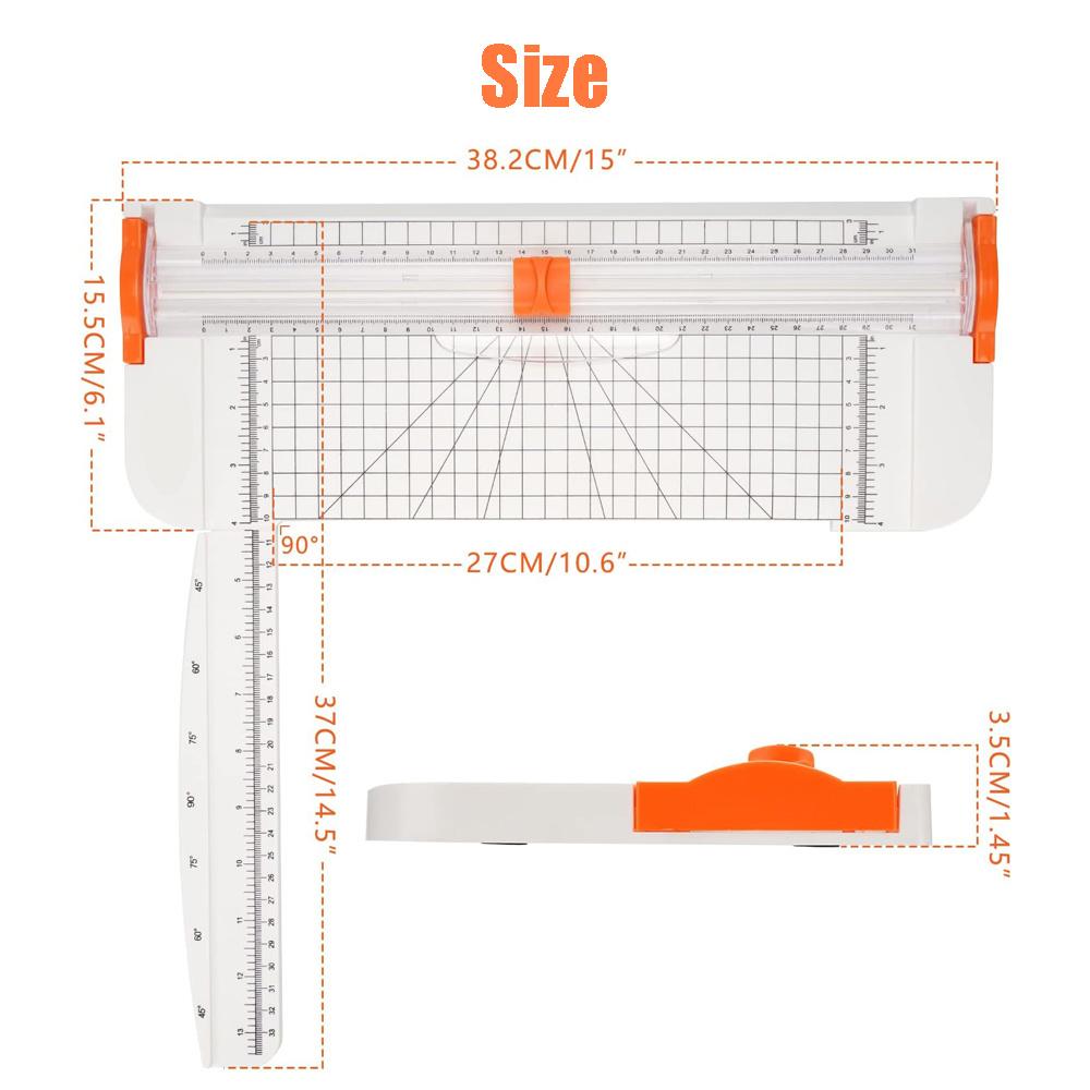 Plastic Base A4 Paper Trimmer Portable Paper Cutting Machine Photo Cutter Scrapbook Blade Home Office Art Crafts Tools