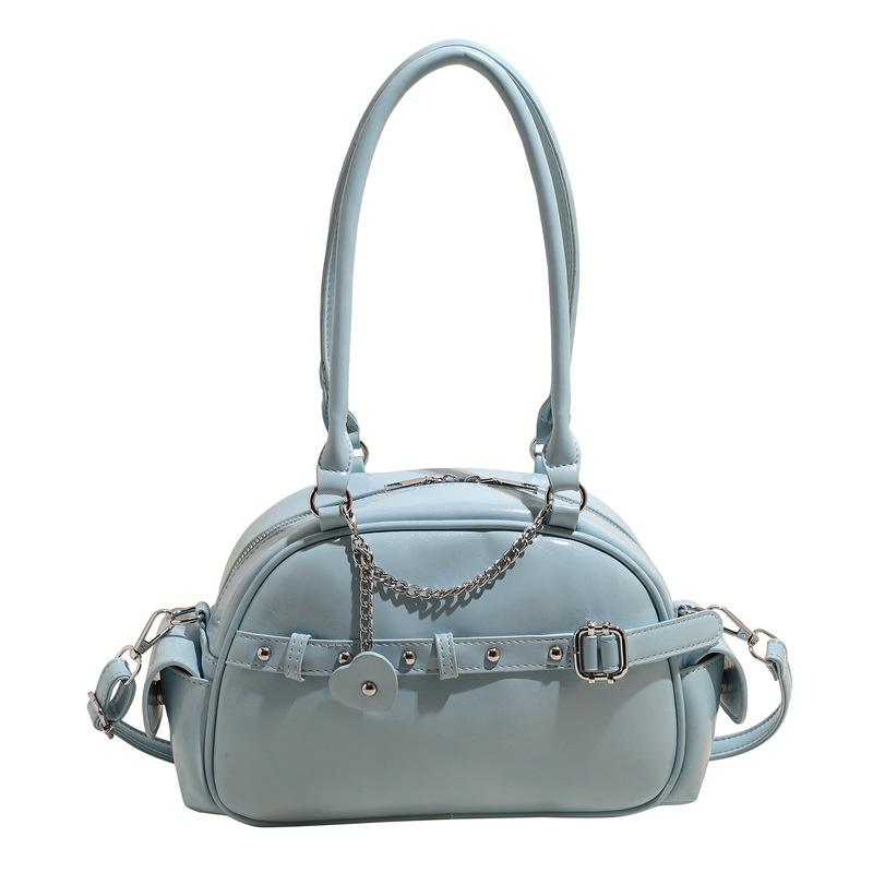 Hand carry high-end bowling bag women's spring and summer new fashion versatile shoulder bag trendy casual messenger bag
