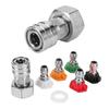 Garden Hose To Mini Power Washer Adapter Car Washing Nozzle & Hose Attachment for Car Wash & Outdoor Cleaning