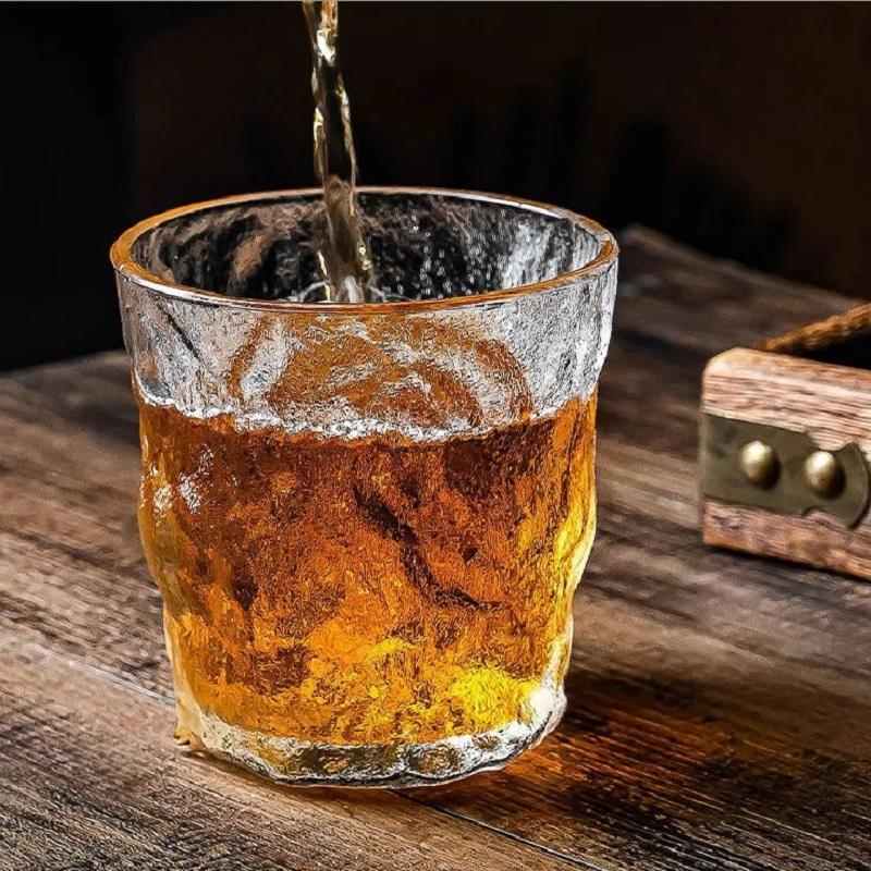 300ml 350ml Glacier Glass Cup Milk Juice Bubble Cup High-Value Large-Capacity Thickened Heat-Resistant Cup Simple Style Bar Tool