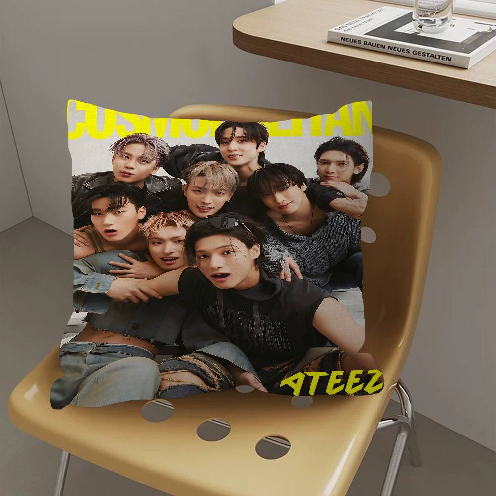 Boy Group A-ATE-EZ Pillow Gifts Home Office Furnishings Bedroom Sofa Car Cushion Cover Case 45x45cm