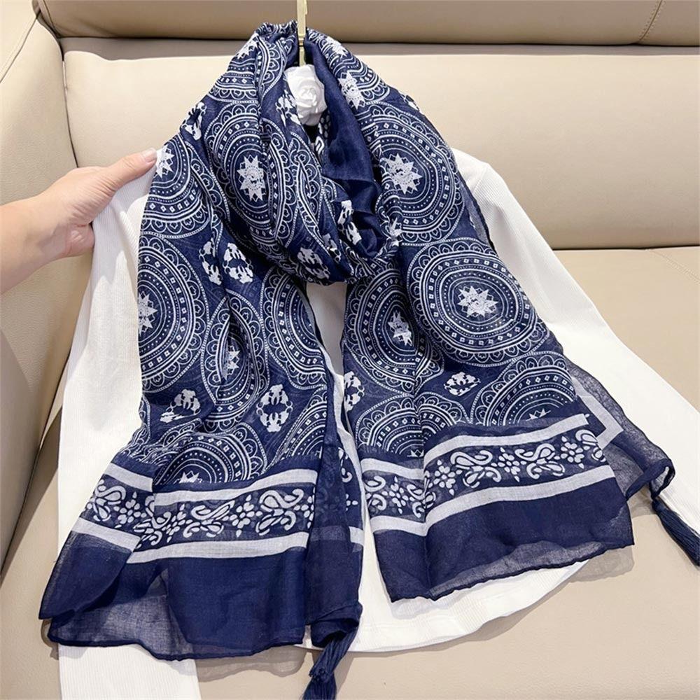 National Style Women Tassel Scarf Cashew Print Travel Scarves Fashion Bohemian Shawl Winter Warm