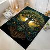 Mystical Tree of Life Pattern Carpet with Golden Sunrise Design Suitable for Use As an Anti-slip for Living Room Bedroom Sofas
